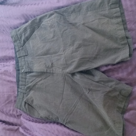 Volcom brown and black shorts. Appear like thin corduroy. Size 31 - Picture 1 of 3